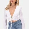 Adika OUTLET Middleton Tie-Front Crop Top