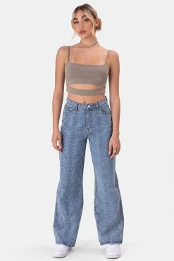 Adika OUTLET Cobra Printed Jeans | WIDE