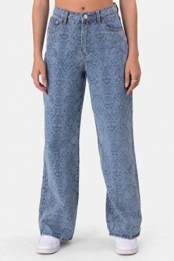 Adika OUTLET Cobra Printed Jeans | WIDE
