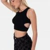 Adika Shaw Cut-Out Cropped Top