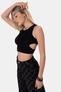 Adika Shaw Cut-Out Cropped Top