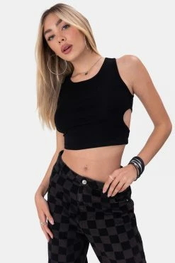 Adika Shaw Cut-Out Cropped Top