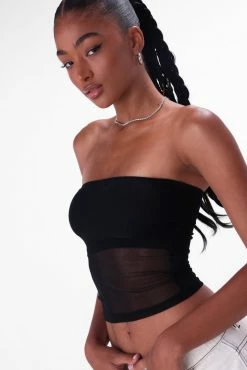 Adika Scouter Mesh Detail Tube Top