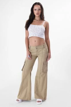 Adika Madeline Lace Detail Crop Top