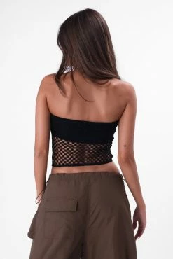 Adika New Glitch Fishnet Tube Top