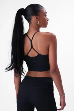 Adika Brands Champion // Script Logo Ribbed Crop Top