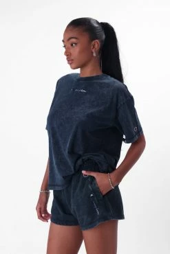 Adika Champion // Logo Embroidery Oversized Wash Tee