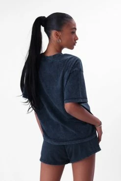 Flash Sale 🛒 Adika Champion // Logo Embroidery Oversized Wash Tee 🎁 7 Adika Champion // Logo Embroidery Oversized Wash Tee