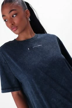 Adika Champion // Logo Embroidery Oversized Wash Tee