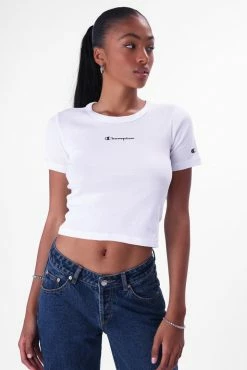 Adika Champion // Cropped Crewneck Tee