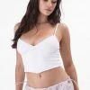 Adika Clothing Elite Handkerchief-Hem Crop Top