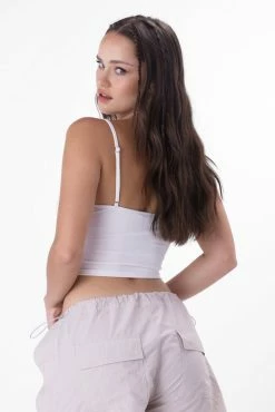 Adika Clothing Elite Handkerchief-Hem Crop Top