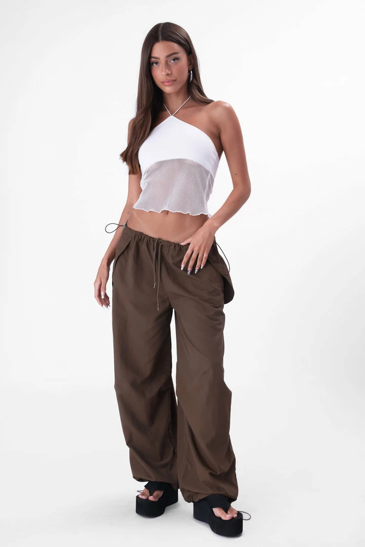 Wholesale 🔥 Adika Freckles Mesh Panel Halter Top ✔️ 4 Adika Freckles Mesh Panel Halter Top