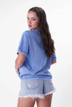 Adika Champion // Logo Embroidery Oversized Wash Tee