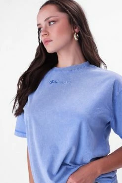 Adika Champion // Logo Embroidery Oversized Wash Tee