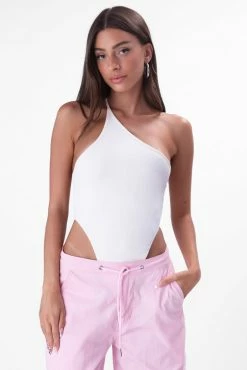 Adika Ranson Backless One-Shoulder Bodysuit New