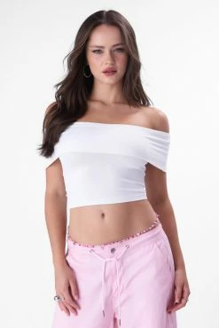 Adika Clothing Maleficent Ribbed Off-Shoulder Top