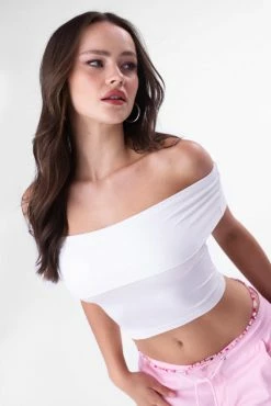 Adika Clothing Maleficent Ribbed Off-Shoulder Top