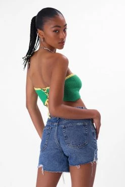 Adika Subsonic Fringed Denim Shorts