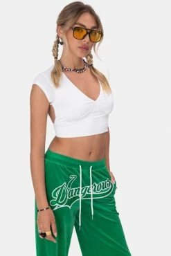 Adika House Open-Back Crop Top