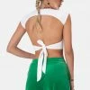 Adika House Open-Back Crop Top