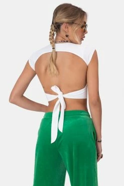 Adika House Open-Back Crop Top