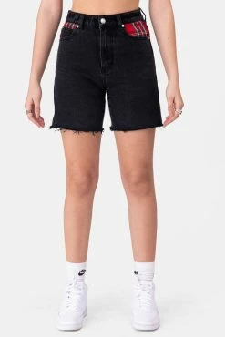 Adika OUTLET Rice Denim Biker Shorts