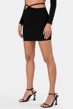 Adika Waist Strings Mini Skirt Clothing