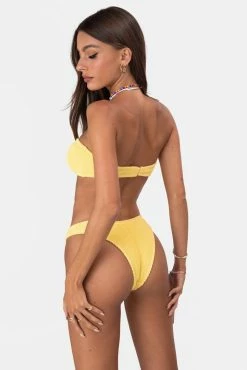 Adika OUTLET Shirred Strapless Bandeau Bikini Top