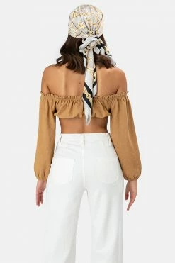 Adika Lima Off Shoulder Crop Top