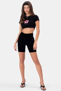 Adika OUTLET Lopez Velvet Biker Shorts