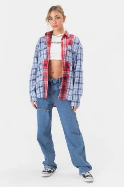 Adika OUTLET Lamar Color-Block Plaid Shirt