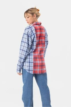 Discount 🎁 Adika OUTLET Lamar Color-Block Plaid 👕 Shirt 🤩 8 Adika OUTLET Lamar Color-Block Plaid Shirt