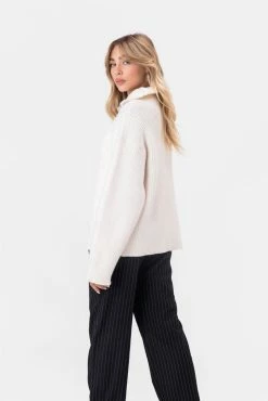 Adika Mancini Front Zip Knit Sweater OUTLET