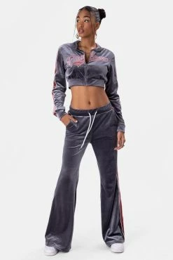 Adika OUTLET FLAWLESS Zip-Up Velvet Top