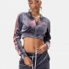 Adika OUTLET FLAWLESS Zip-Up Velvet Top