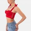 Adika Clayton Satin Finish Crop Top