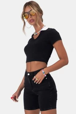 Best Sale 😍 Adika Clothing Jenkins Cropped Polo 👕 Shirt 😉 7 Adika Clothing Jenkins Cropped Polo Shirt