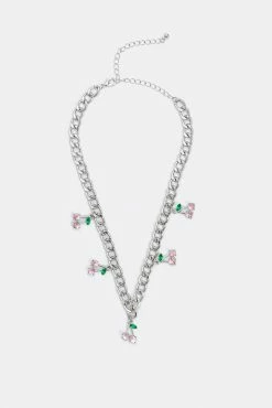 Adika Cherries Charm Necklace Accessories