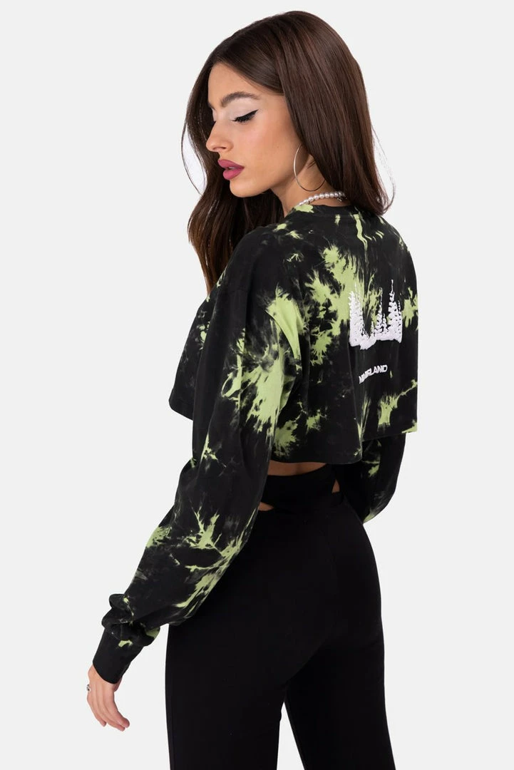 Best Sale ๐ Adika NEVERLAND Tie-Dye Crop Tee OUTLET ๐งจ 4 Adika NEVERLAND Tie-Dye Crop Tee OUTLET