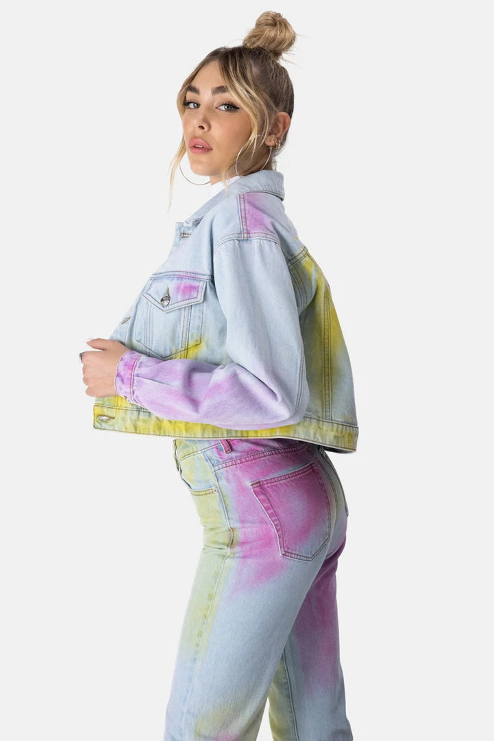 Outlet ❤️ Adika Aurora Cropped Denim Jacket 😀 3 Adika Aurora Cropped Denim Jacket