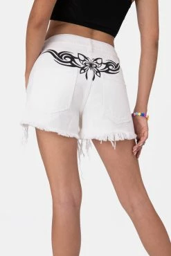 Adika Theron Ripped Denim Shorts OUTLET