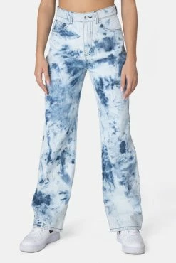 Adika OUTLET Washy Tie-Dye Jeans | WIDE