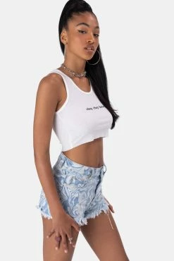 Buy 🎁 Adika CHOP CHOP Embroidery Crop Top OUTLET 💯 7 Adika CHOP CHOP Embroidery Crop Top OUTLET