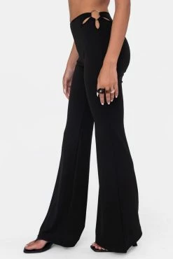 Adika Axton Metal-Ring Detail Flared Pants