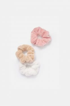 Adika Fluff 3 Pack Faux Fur Scrunchies