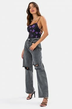 Adika OUTLET Dark Open Back Bodysuit