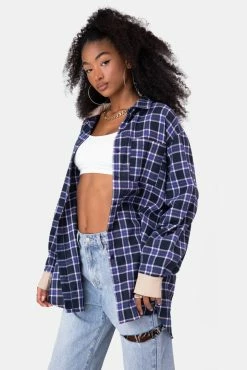 Adika OUTLET Dayton Oversized Plaid Shirt