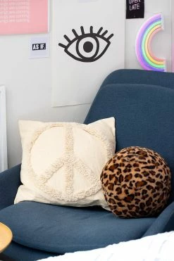 Adika PEACE Tufted Square Pillow Cover Home