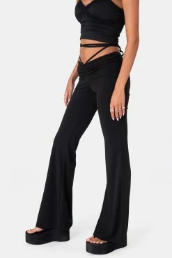 Coupon 👍 Adika Normandy Waist- Tie Flared Pants 🛒 7 Adika Normandy Waist- Tie Flared Pants
